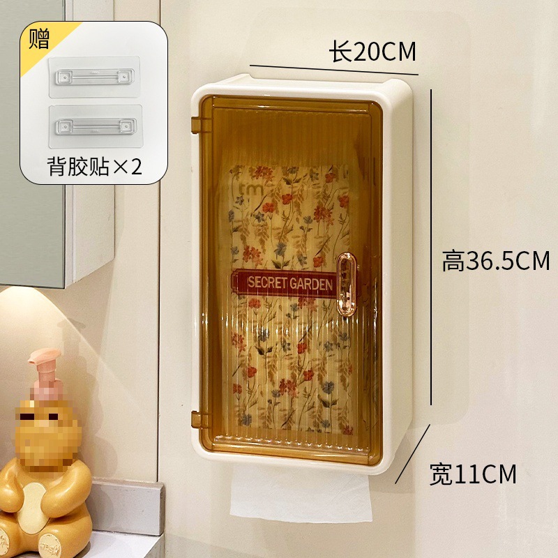 Baño pequeño armario sin perforación inodoro superior estante de almacenamiento Baño todo tipo de caja de almacenamiento de toallas colgadas en la pared