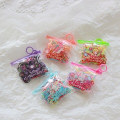 韓版兒童飾品夢幻小寶 糖果彩色皮筋女童發圈一次性彈力皮筋