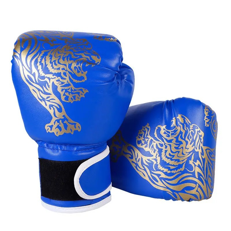 Guantes de boxeo de PU, para adultos y niños, equipo de protección para taekwondo, Sanda y lucha