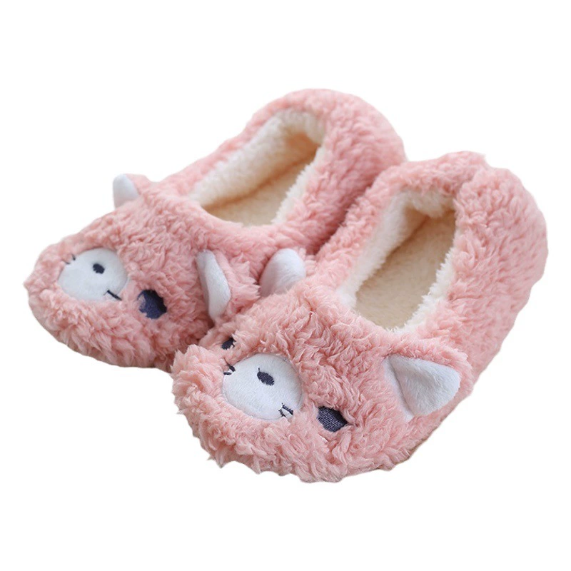 Оптовые домашние хлопковые тапочки для родителей и детей с героями мультфильмов, детские Нескользящие теплые ножки, Детская Хлопковая обувь, сумка, ковровые тапочки на каблуке