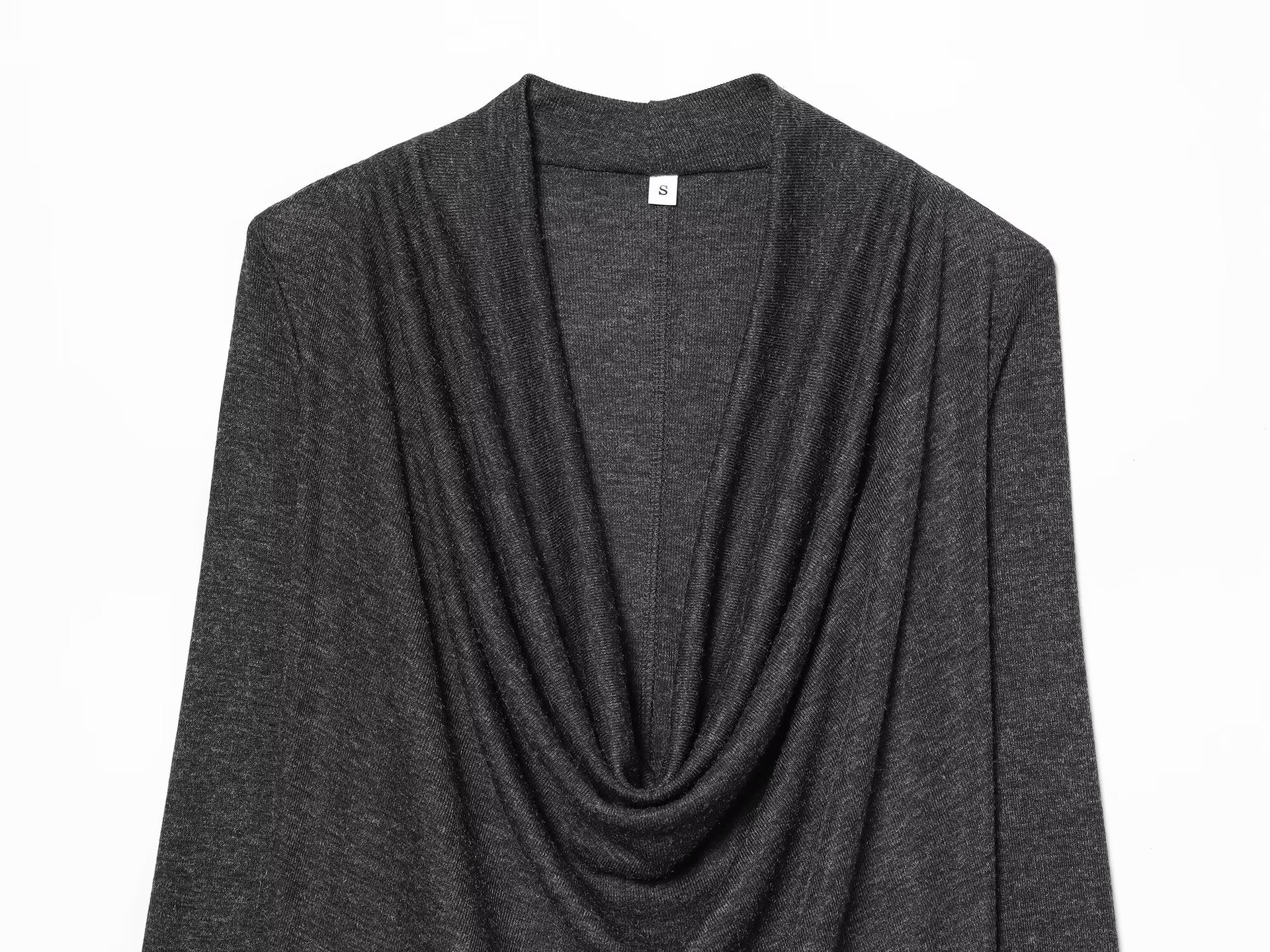 ng2510292 Cross-border European And American Women's Clothing, Popular On , Lyocell Draped T-shirt_ecoleips.com