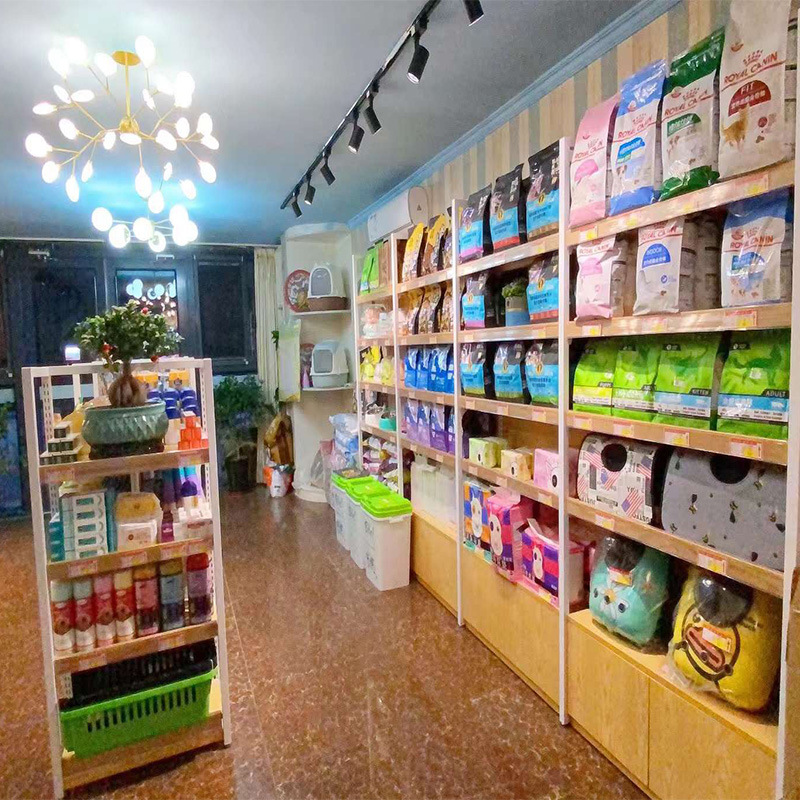 宠物用品货架宠物罐头零食展示架宠物店多层猫狗粮展示架厂家供应