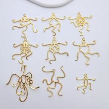 简约不规则随形万能吊坠空托镶嵌水滴椭圆吊坠托佛公观音项坠托