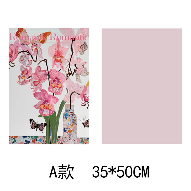 Serie de película de estilo Fauvinista impermeable papel de embalaje de pintura al óleo flor flor flor ramo de papel de envoltura flor floral atmósfera floral papel