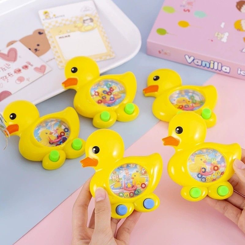Yellow Duck Ring Water Machine Puzzle Game Ring Kindergarten Gift Stall Toy Wholesale Stall Supply Cross