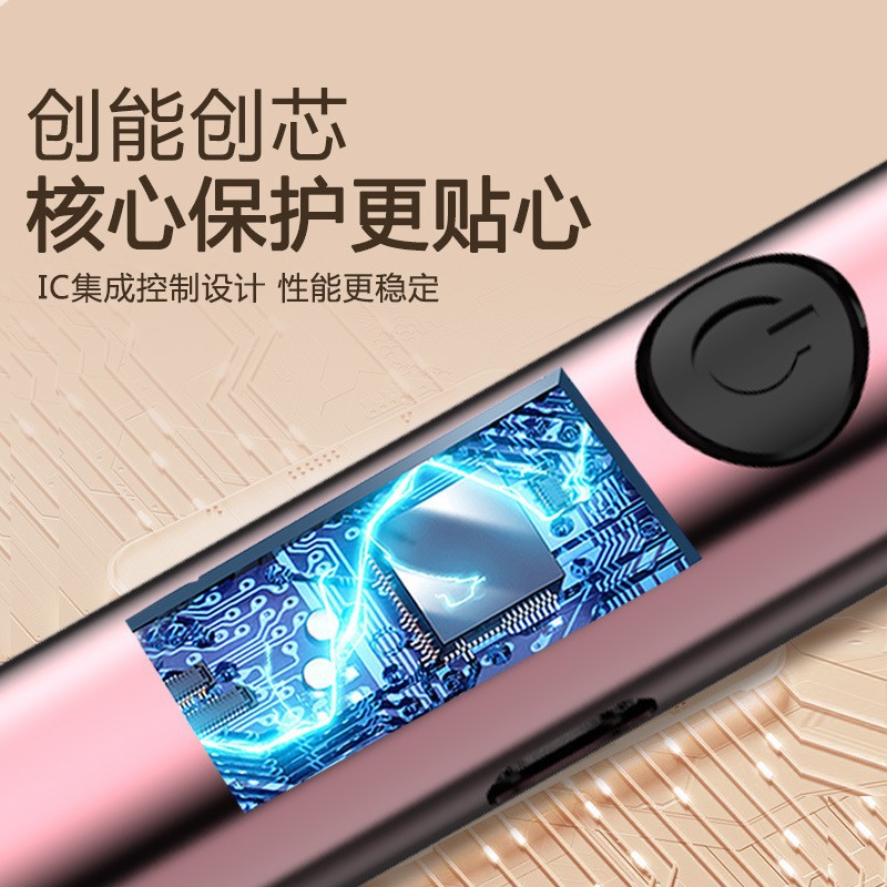 Nuevo encendedor de pulso de carga de arco USB resistente a la carga visual de viento fuerte encendedor de cocina giratorio 360 grados