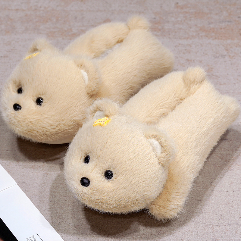 Cartoon transfronterizo pingüino zapatos para el hogar zapatillas de oficina de niñas zapatillas de algodón zapatillas de peluche para niños zapatillas de calentamiento gruesas