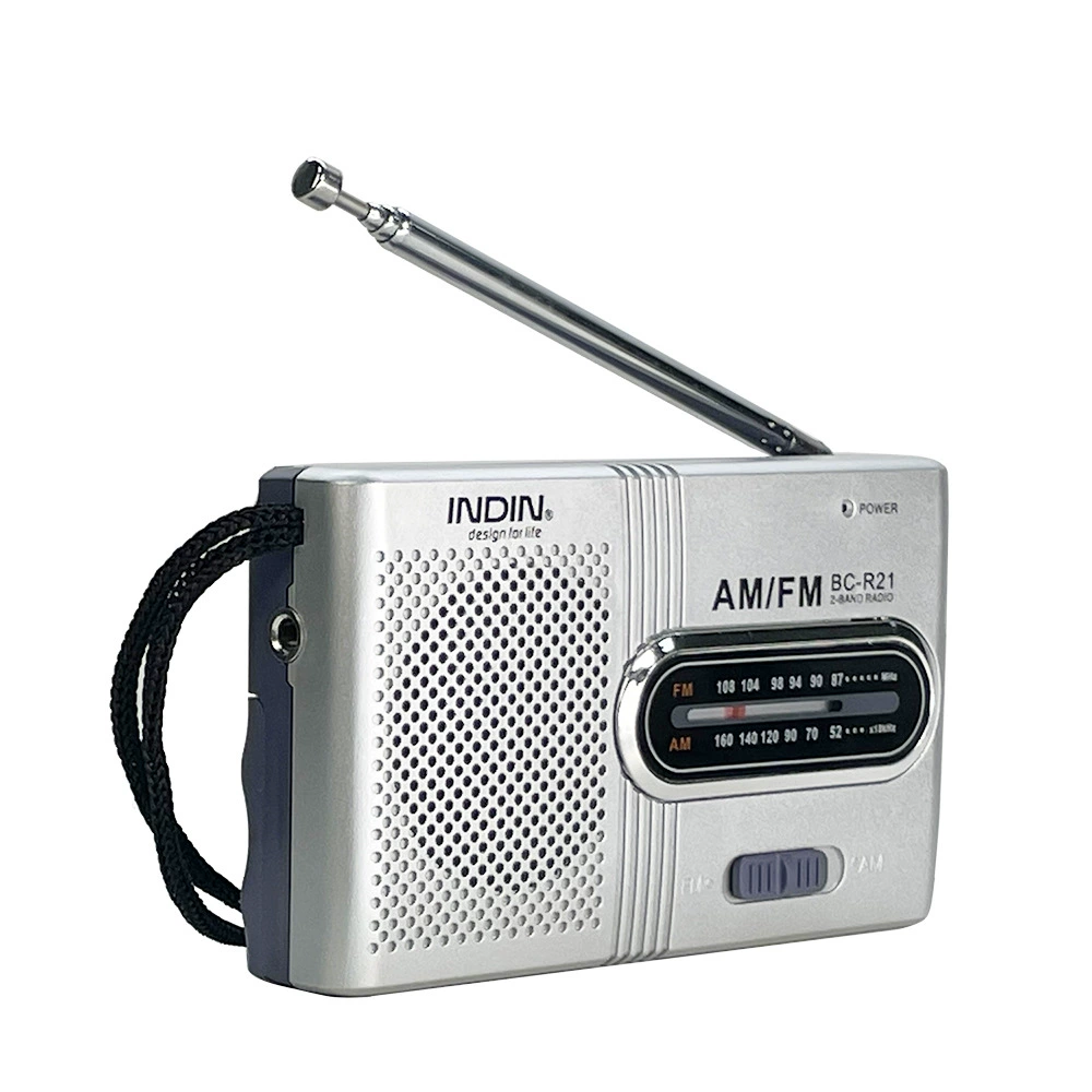 Трансграничный прямой источник питания INDIN BC-R21 портативный двухдиапазонный радиоплеер AM FM для пожилых людей