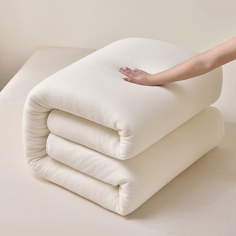 Одеяло из длинноволокнистого хлопка класса А из Синьцзяна, осенне-зимнее, для студенческого общежития, низкопрофильное, с начесом