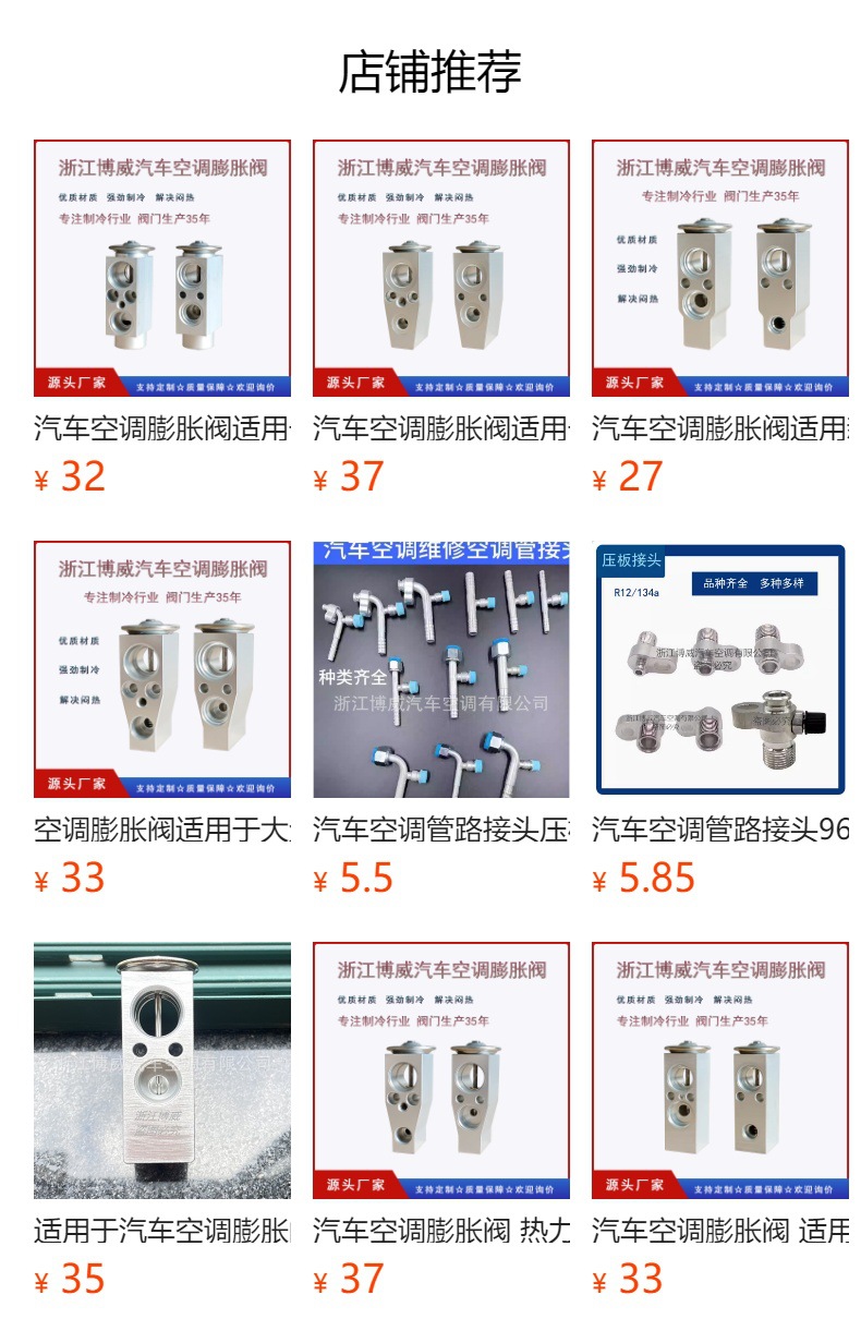 Car Air Conditioning Accessories Are Suitable for Guangben Air Conditioning Expansion Valve Air Conditioning Parts Factory Direct Supply