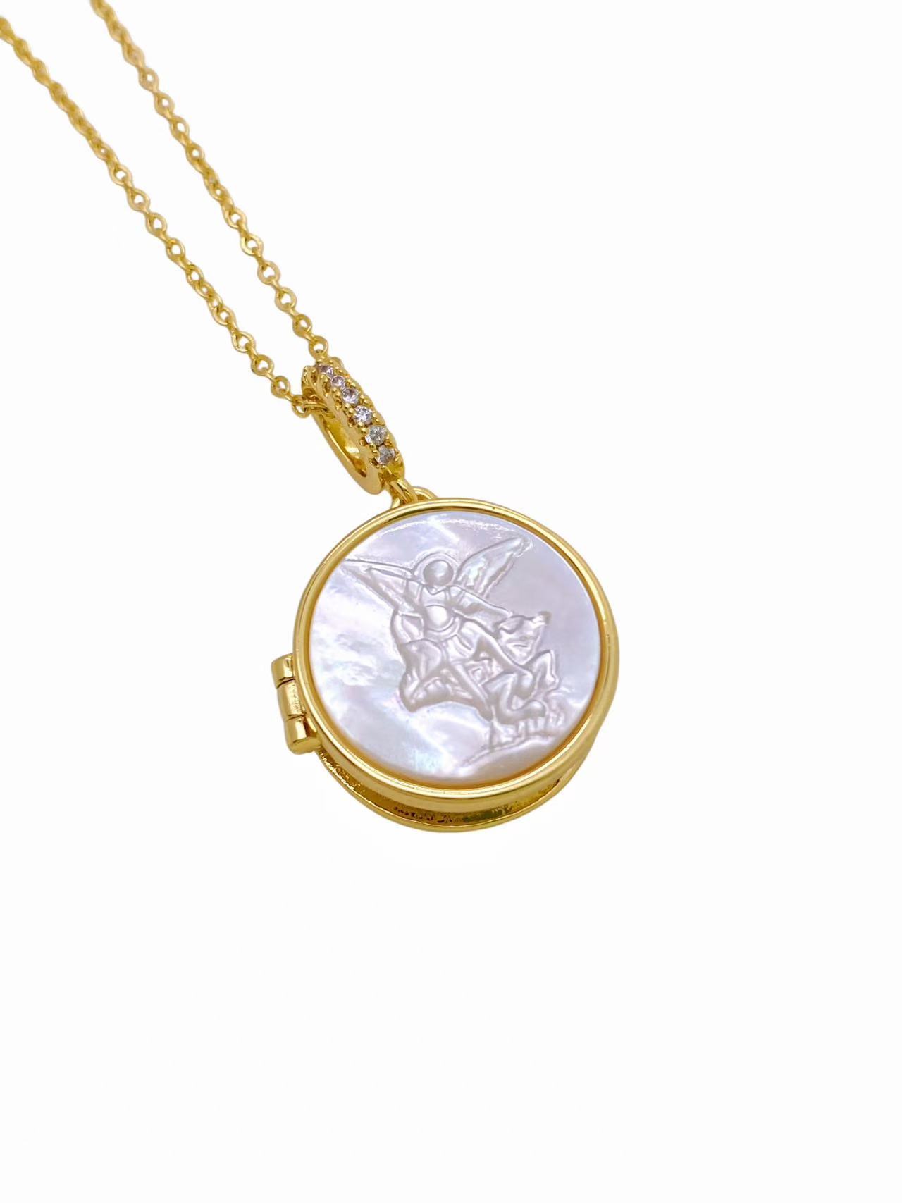 Casual, Daily Occasion Wholesale Jewelry Elegant Vintage Style Human Geometric Copper Shell Plating Cable Chain Pendant Necklace
