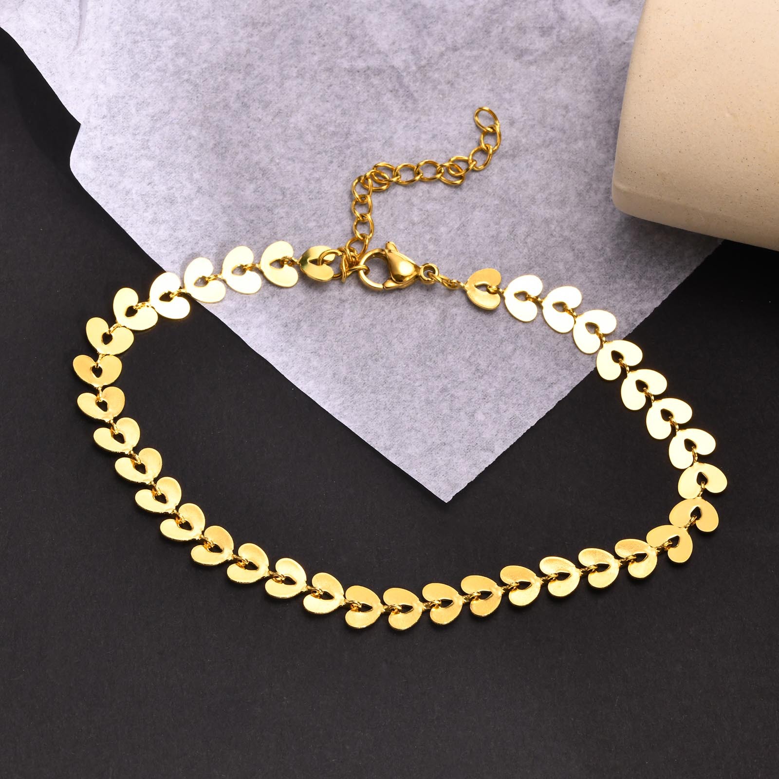 Simple Style Geometric Stainless Steel Plating Women's Anklet display picture 4