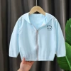 Silk blue sun protection clothing