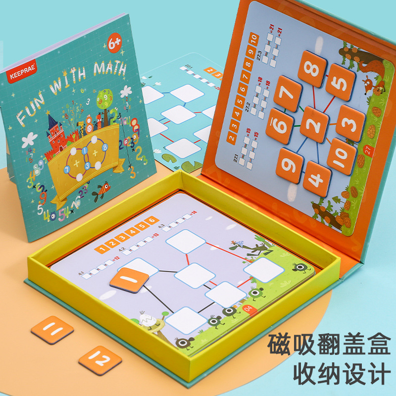 Mando digital Juguetes educativos Juego de números Entrenamiento de pensamiento de lógica matemática Montessori Ama y resta de artefactos aritméticos