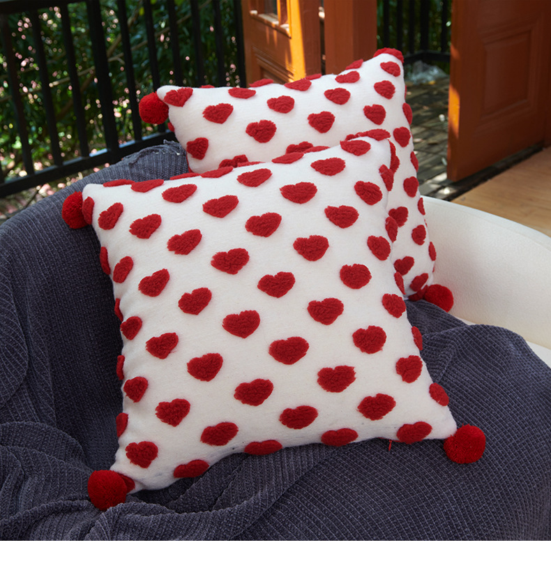 Vacation Heart Shape Polyester Pillow Cases display picture 1