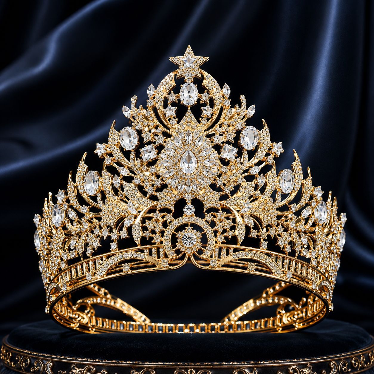 2026 nueva fábrica transfronteriza venta directa europea y americana elegante temperamento concurso de belleza boda corona corona corona de etapa de novia