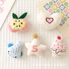 アニメぬいぐるみ綿アイスクリームリンゴ人形アクセサリー頭飾りブローチdiyアクセサリー服装靴靴下バッグ補助材料