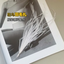 厂家批发鸵鸟羽毛丝扎天然羽毛饰品耳饰配件礼服婚纱服装流苏辅料
