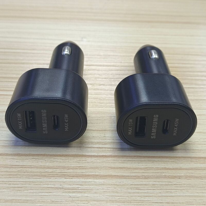 Suitable for Samsung Car Charger Wholesale One to Two Pd45W Huawei Cigarette Lighter Super Fast Charging Car Supplies