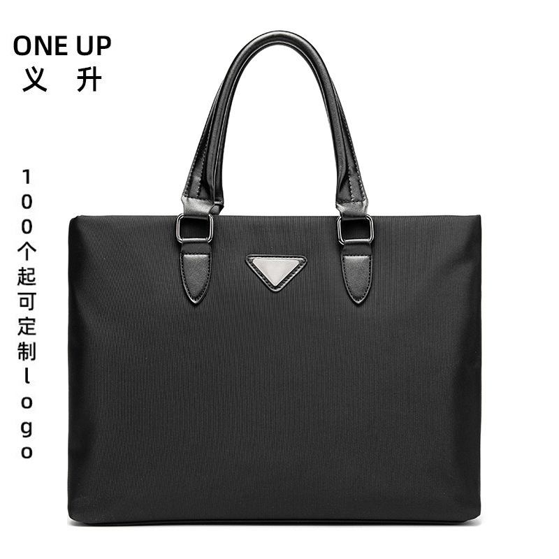 2021 New Men's Handbag Men's Nylon Briefcase Conference Bag Personalized Personalized Personalized Logo