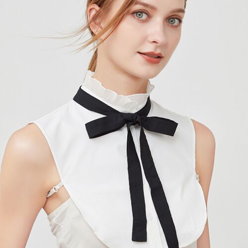 Cross-border fake collar accessories cotton tie petal temperament white collar high-quality versatile manufacturer wholesale lace collar
