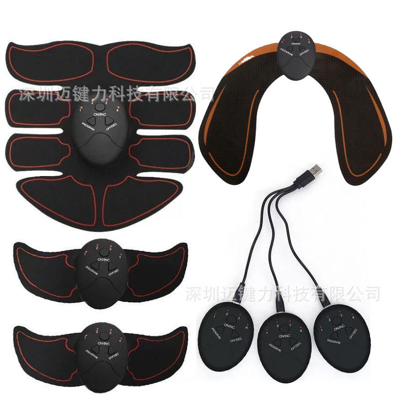 Parche muscular abdominal para fitness sin esfuerzo para hombres y mujeres, herramienta de ejercicio para moldear el cuerpo, masajeador de abdomen adelgazante para uso en interiores, venta al por mayor del fabricante