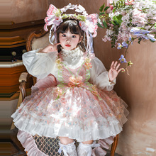 女童洛丽塔公主裙秋季新款儿童卡通生日礼服蓬蓬纱裙精灵连衣裙
