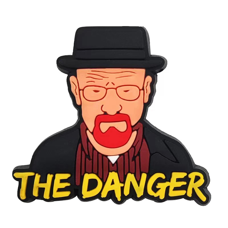 Comercio electrónico transfronterizo al por mayor zapatos de goma suave zapatos de flores accesorios PVC de dibujos animados veneno mortal experto agujero Zapatos de flores hebilla