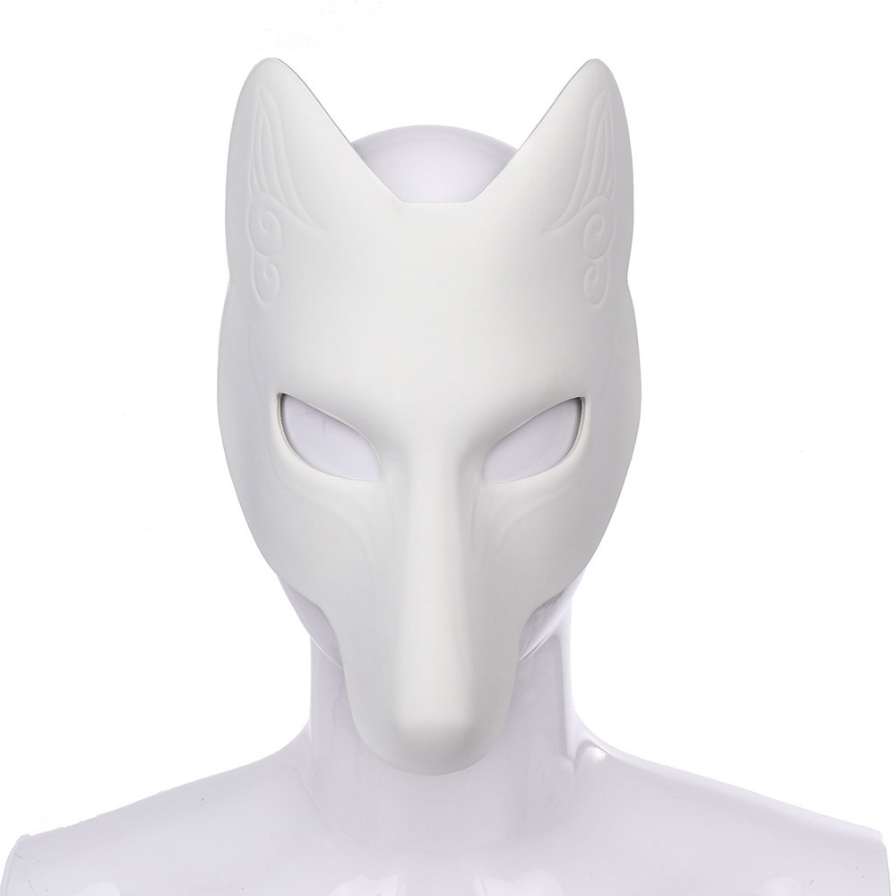 Hobbyist DIY Leather Fox Mask Cosplay Anime ACG Party Masquerade Fox Girl Costume