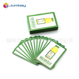 定制棋牌用品聚会游戏牌厂家现货供应礼品宣传时尚休闲黑芯纸扑克