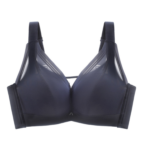  new product anti-exposure Thai latex breathable underwear large size full cup thin section big breast showing small bra bra