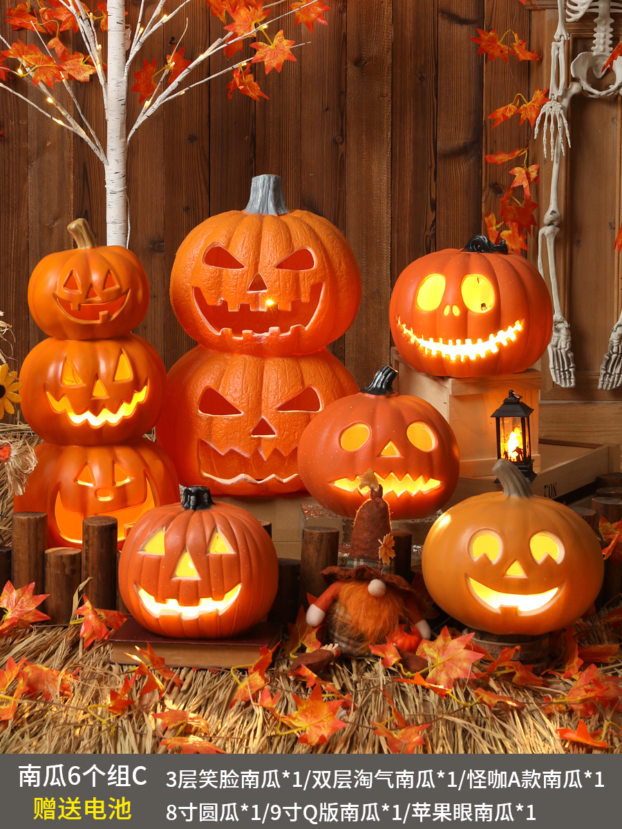 6 grupos C de calabazas (batería gratuita)