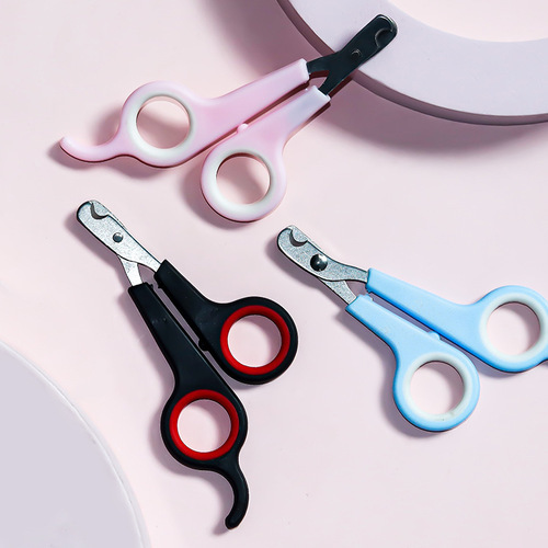 Pet Nail Clippers Manufacturer Wholesale Beauty and Cleaning Supplies Cat Nail Clippers Cross-Border Stainless Steel Dog Nail Clippers