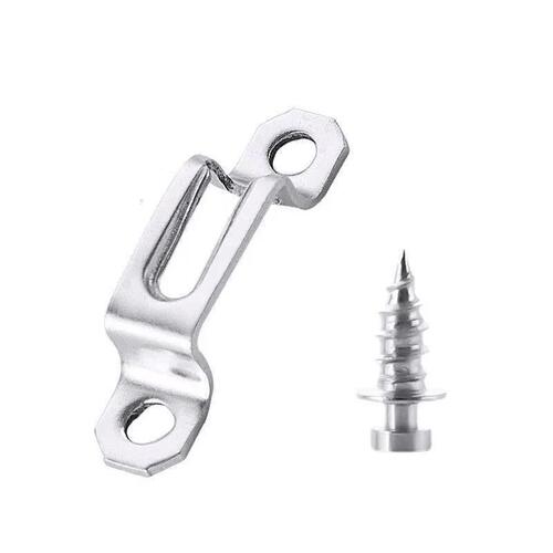 Factory direct sale two-in-one stainless steel invisible connection piece screw buckle dark assembly cabinet wardrobe furniture hardware