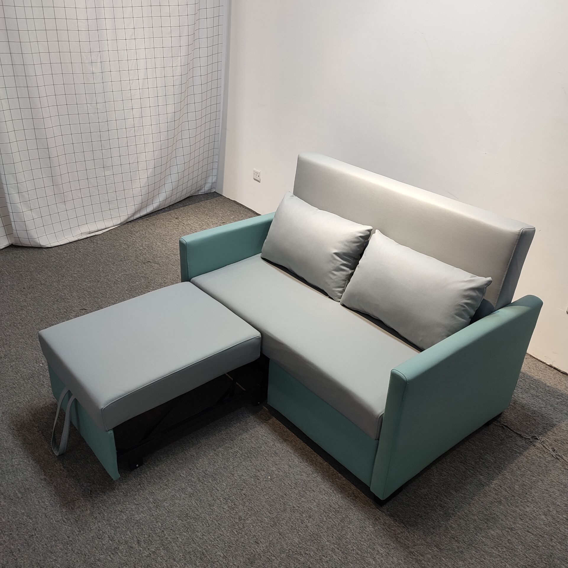 Sofá cama de seda multifuncional de tecnología de casa pequeña anti-gato agarración apartamento de sala de estar plegable peinado