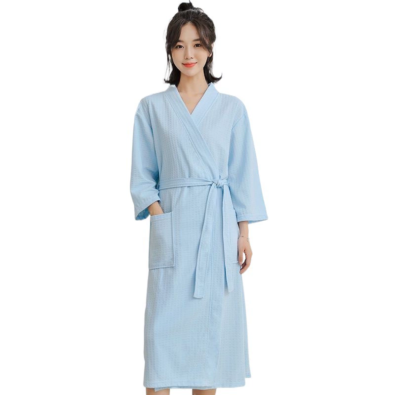 Long autumn thin bathrobe for beloved, summer pijama, plus size