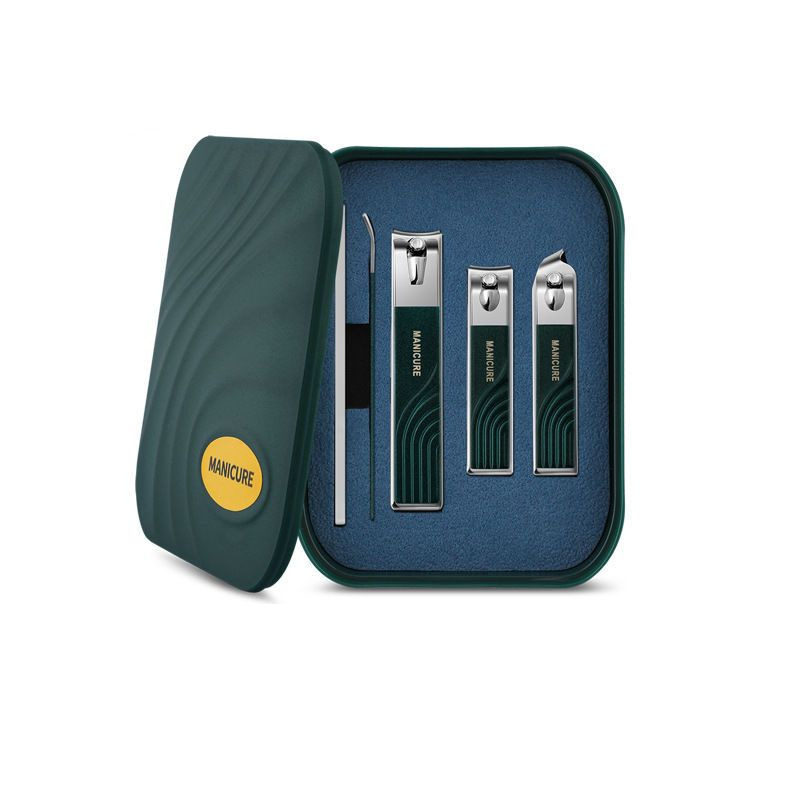 Cuchillo único para hombres herramientas de cuchillo conjunto de archivos de uñas caja casera biselada manicuras de uñas pinzas de uñas pie