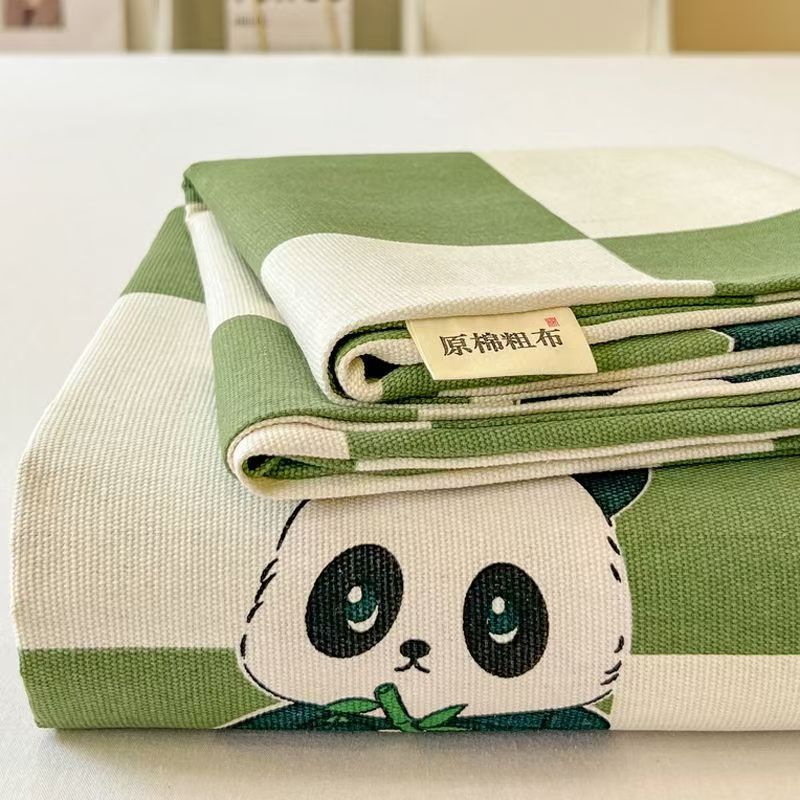 生綿増粘古粗布ベッドシーツ単品綿100麻マットリネン綿麻シーツ寮シングル3点セット|undefined