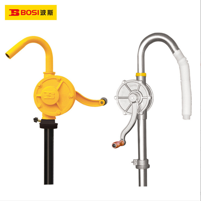 波斯工具手摇油泵油抽子手动抽油泵抽油器吸柴油桶加油铸铁铝合金