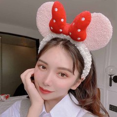 化妝敷面膜發卡秋冬新款可愛蝴蝶結髮箍女洗臉束髮帶網紅頭箍髮飾