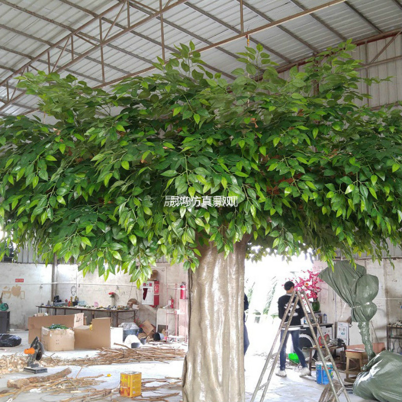 仿真榕树大型仿真树装饰 玻璃钢手工假树工程造景定制园林假树-阿里巴巴