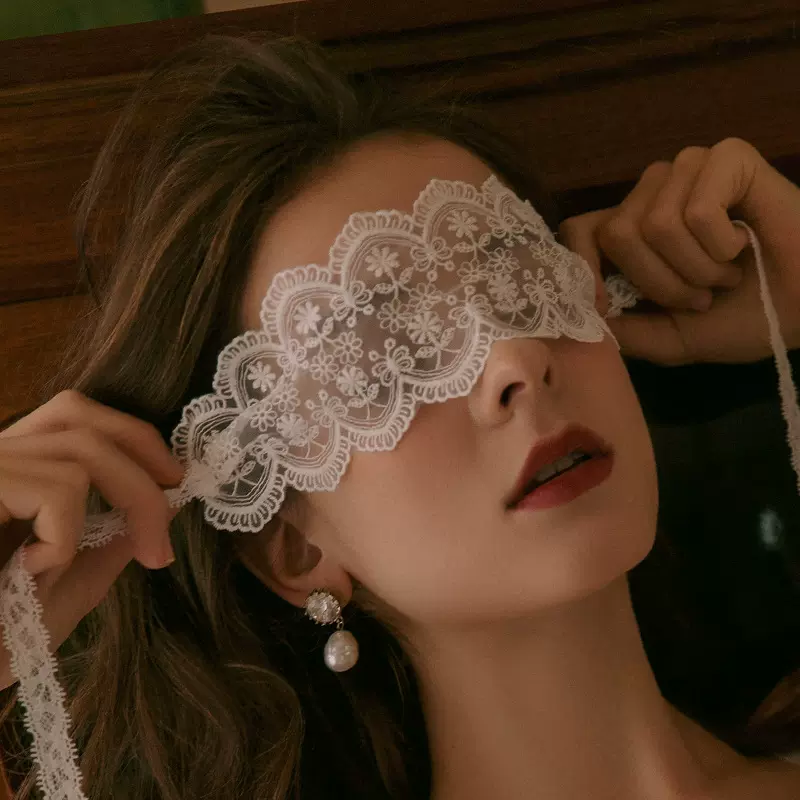 蕾丝眼罩夫妻调情蒙眼丝带禁欲面纱夜店聚会女王性感情趣内衣配饰