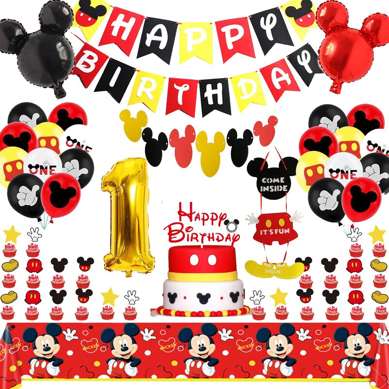 草莓主题生日快乐派对装饰套装生日拉旗蛋糕插旗螺旋派对用品装饰|undefined