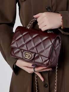 Shoulder bag, one-shoulder bag with diamond pattern, Chanel style
