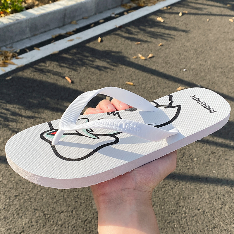 Flip-Flops for Men, Trendy Casual Summer Non-Slip Thick-Soled Flip-Flops, Beach Shoes for Couples, Korean Style Sandals Wholesale