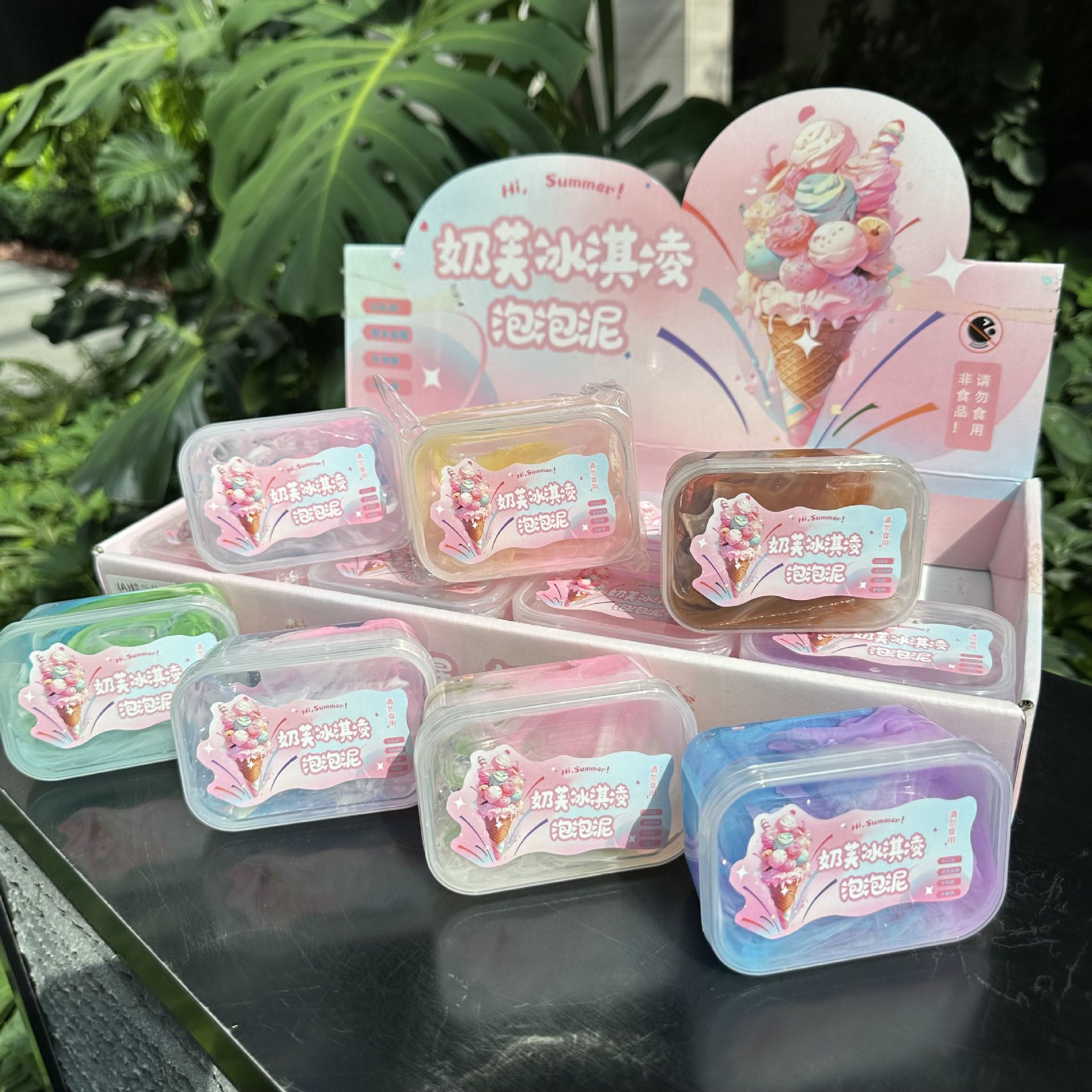 Nuevos productos de alto valor facial barro de cristal líquido juguetes de slime estudiantes y niños seguros no pegajosos liberación lote de pegamento espumante