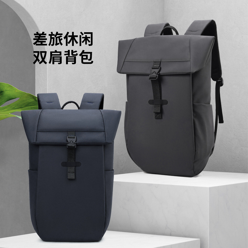 Casual backpack made of waterproof membrane material, roll-top laptop backpack, waterproof business commuter backpack, can be printed with logo Casual backpack made of waterproof membrane material, roll-top laptop backpack, waterproof business commuter backpack, can be printed with logo