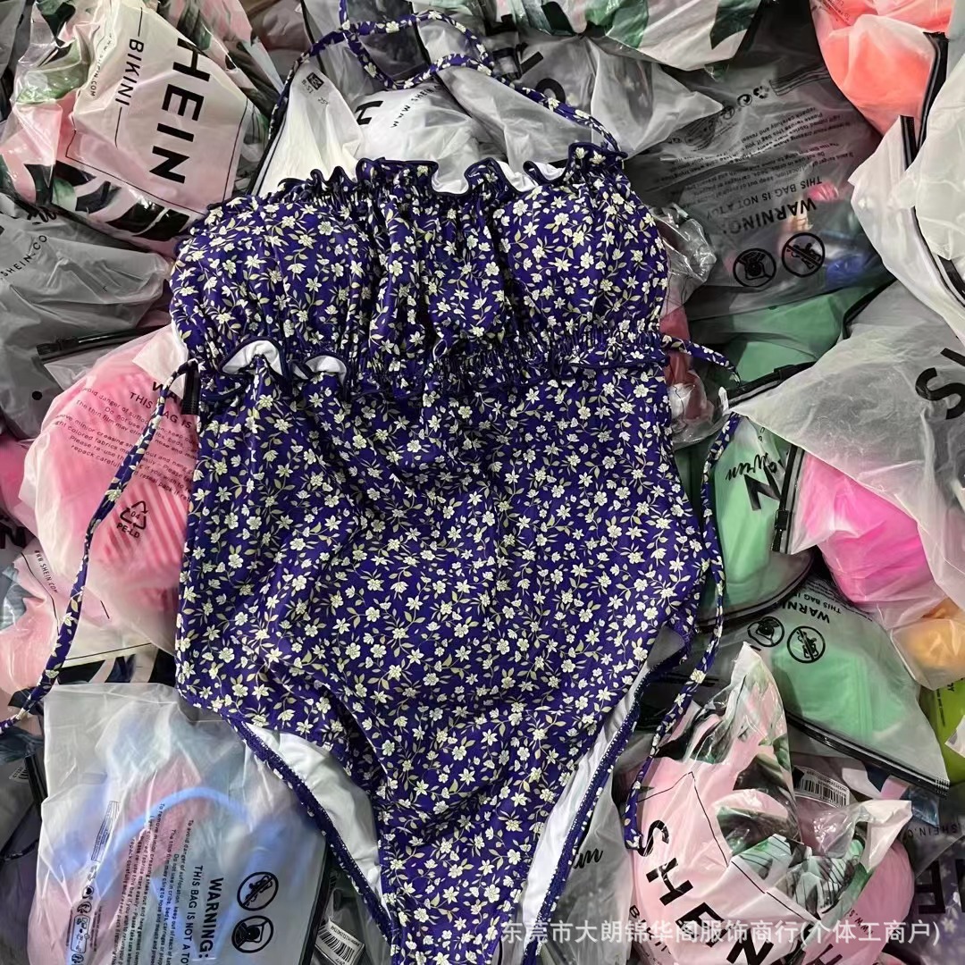 Shein bikini productos de cola de comercio exterior europeo y americano sexy bikini de una pieza traje de baño swimsuit al por mayor