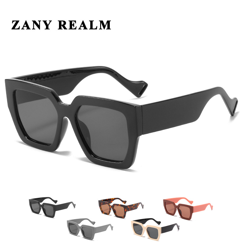 Nuevo elegante marco retro transfronterizo gafas de sol europeo y americano Comercio exterior Panda contraste color personalizado gafas de sol fabricante en stock 3922