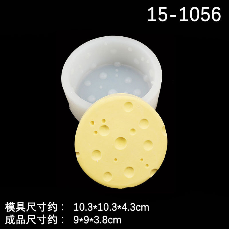 QUESO tamaño redondo pastel de fondant mousse helado molde para hornear jabón hecho a mano yeso arcilla DIY